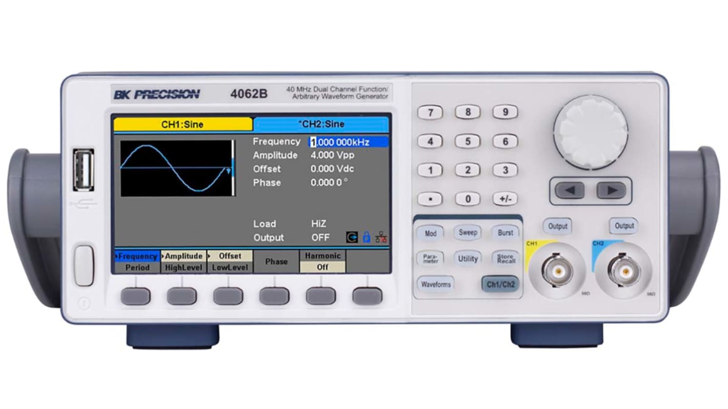 BK Precision 4063B Arbitrary Waveform Generator, 1 μHz Min - With RS Calibration