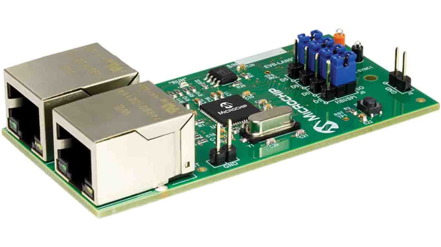 Microchip Entwicklungstool Kommunikation und Drahtlos Entwicklungsplatine für RJ45 / 8P8C-Steckverbinder