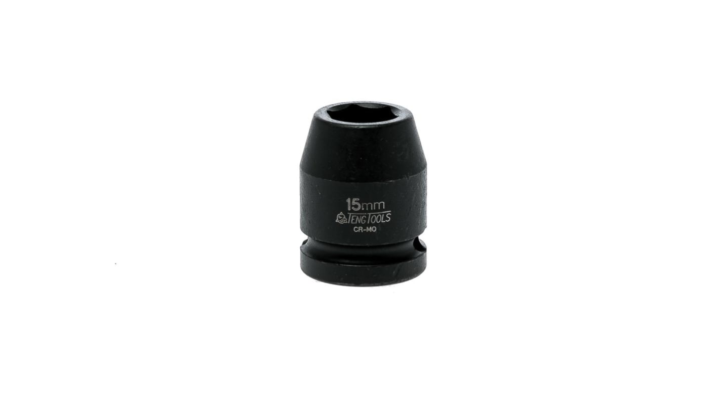 Impact Socket 1/2 inch Drive 15mm DIN