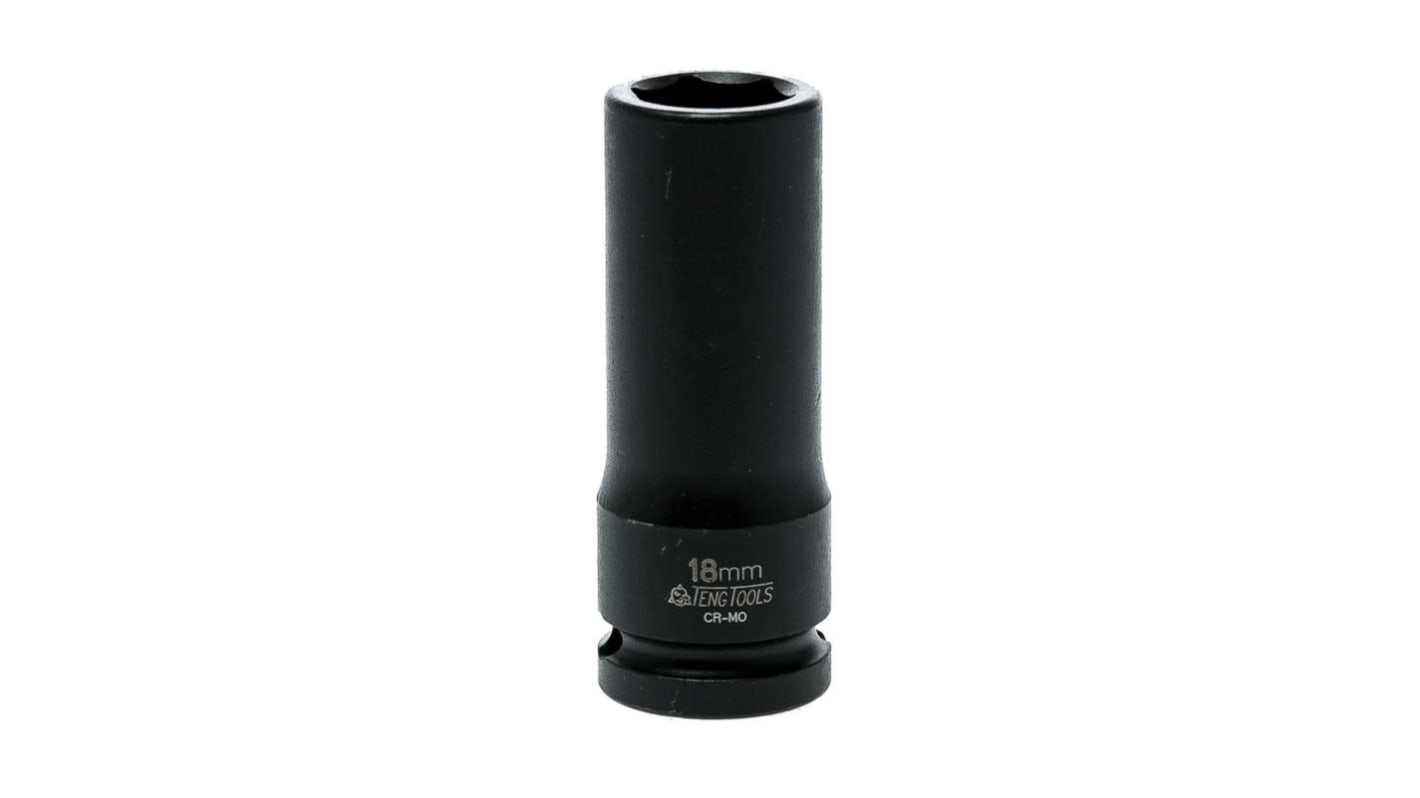 Impact Socket Deep 1/2in dr 18mm DIN