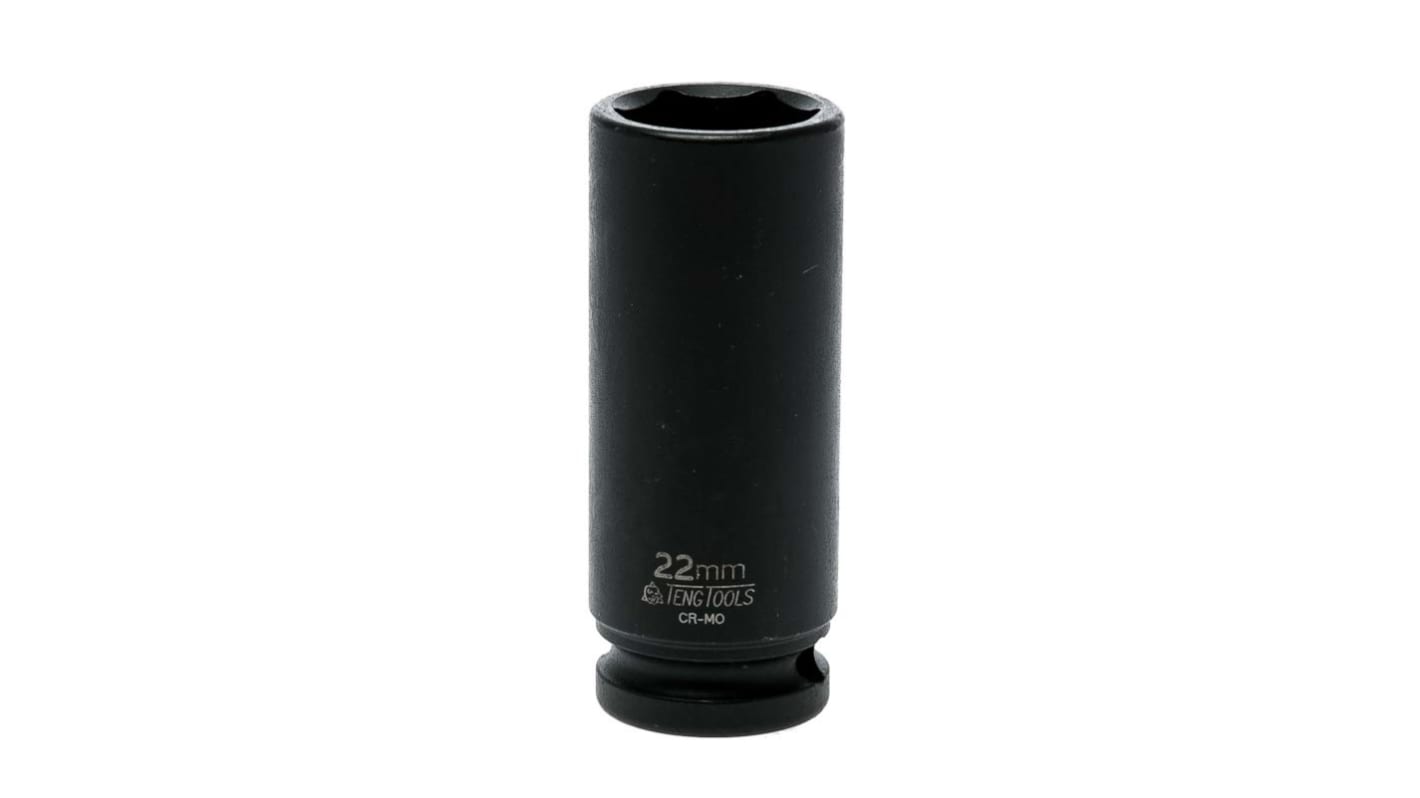 Impact Socket Deep 1/2in dr 22mm DIN