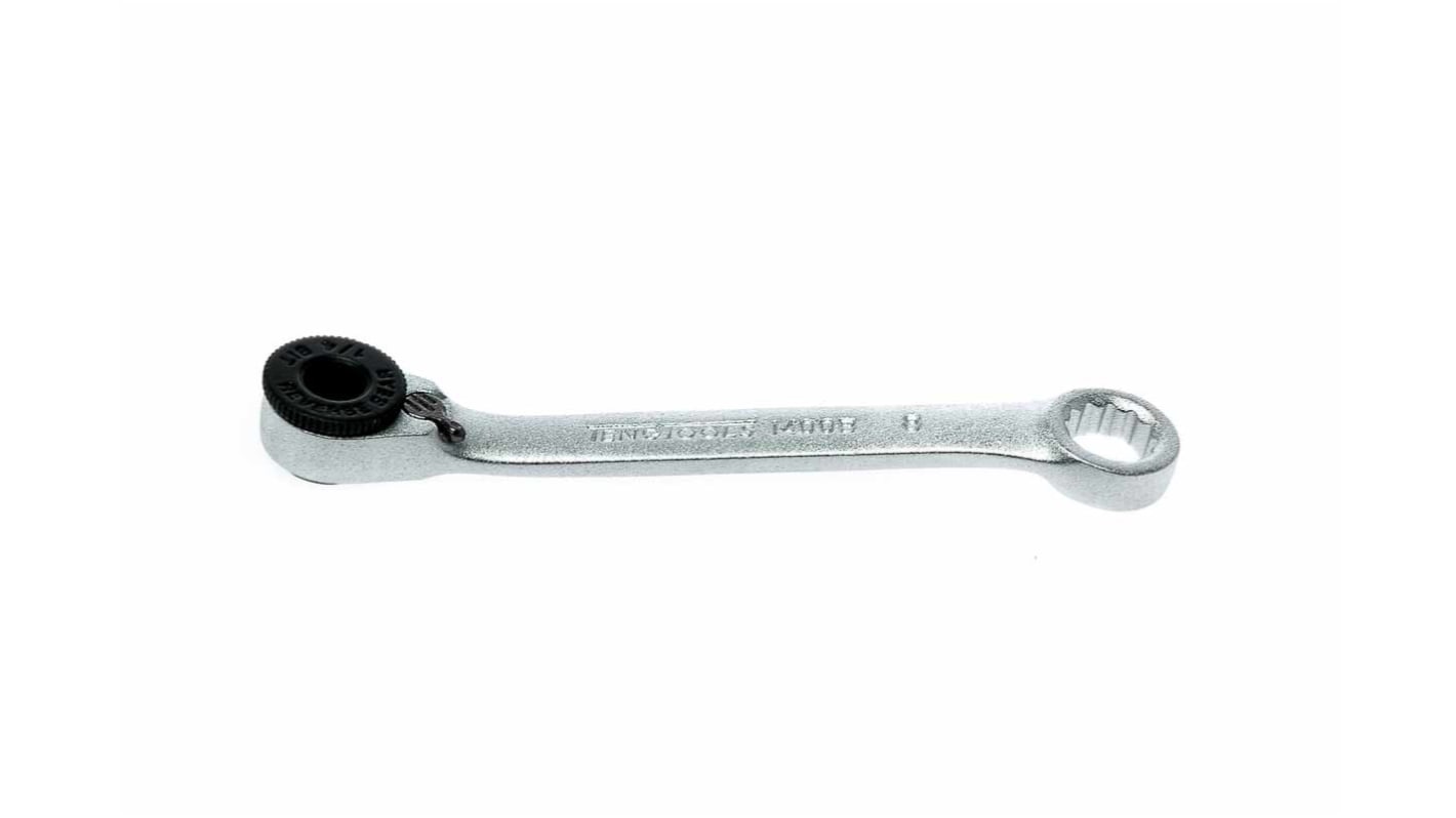 Teng Tools Ratchet Ring Spanner, 90 mm Overall