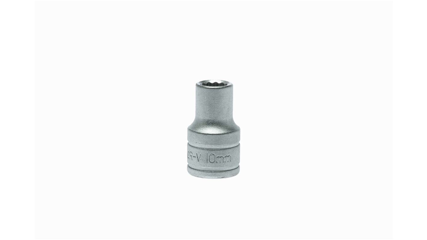 Teng Tools 1/2 in Drive 10mm Standard Socket, 12 point, 38 mm Overall Length