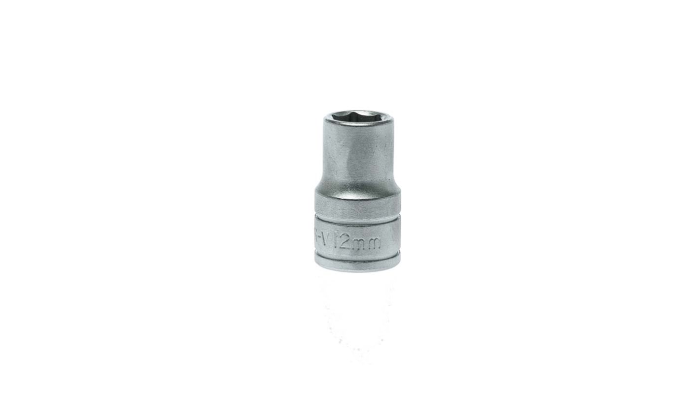 M1205126C Teng Tools 1/2 in Drive 12mm Standard Socket, 6 point, 38
