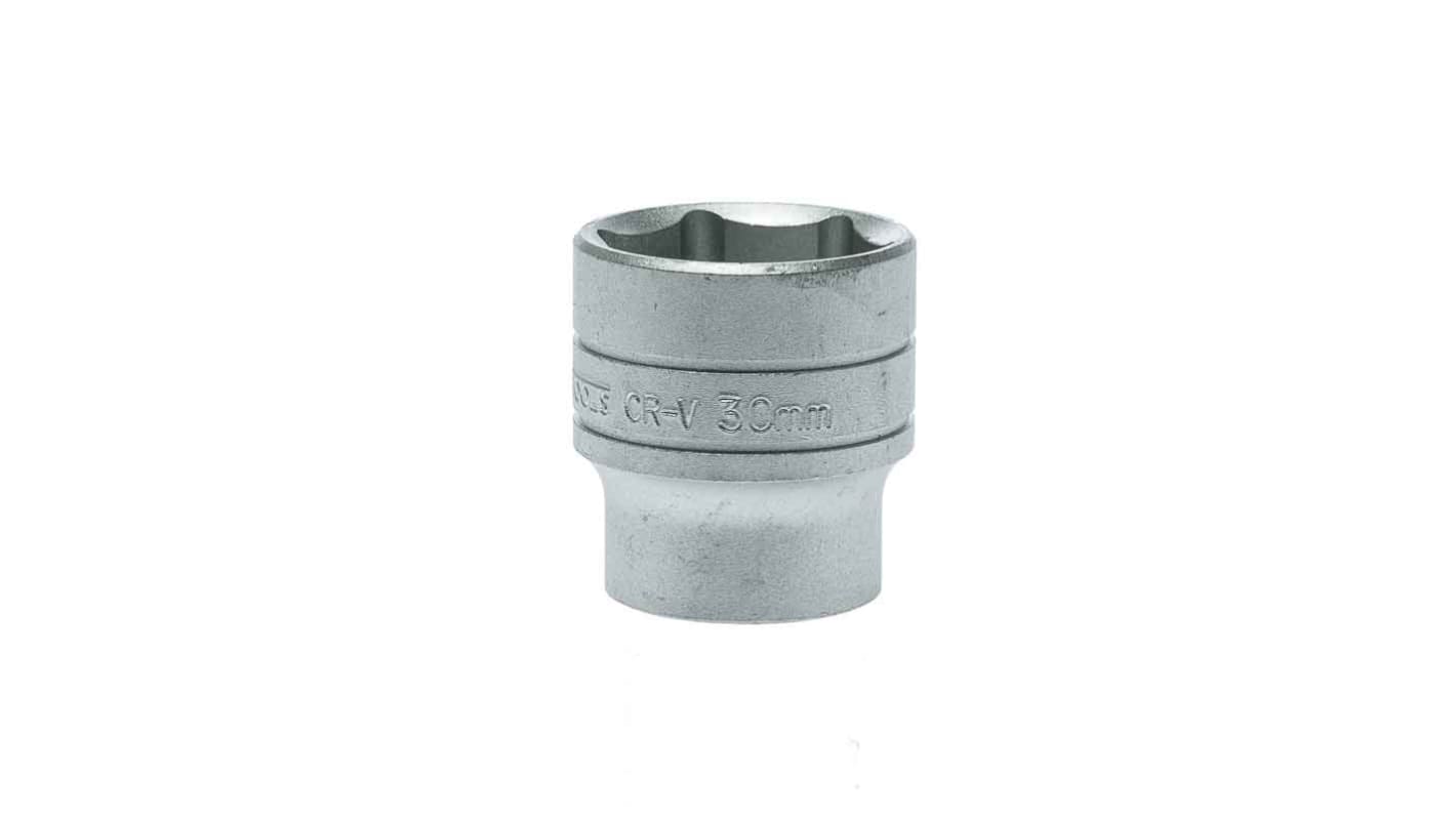 Teng Tools 1/2 in Drive 30mm Standard Socket, 6 point, 43 mm Overall Length