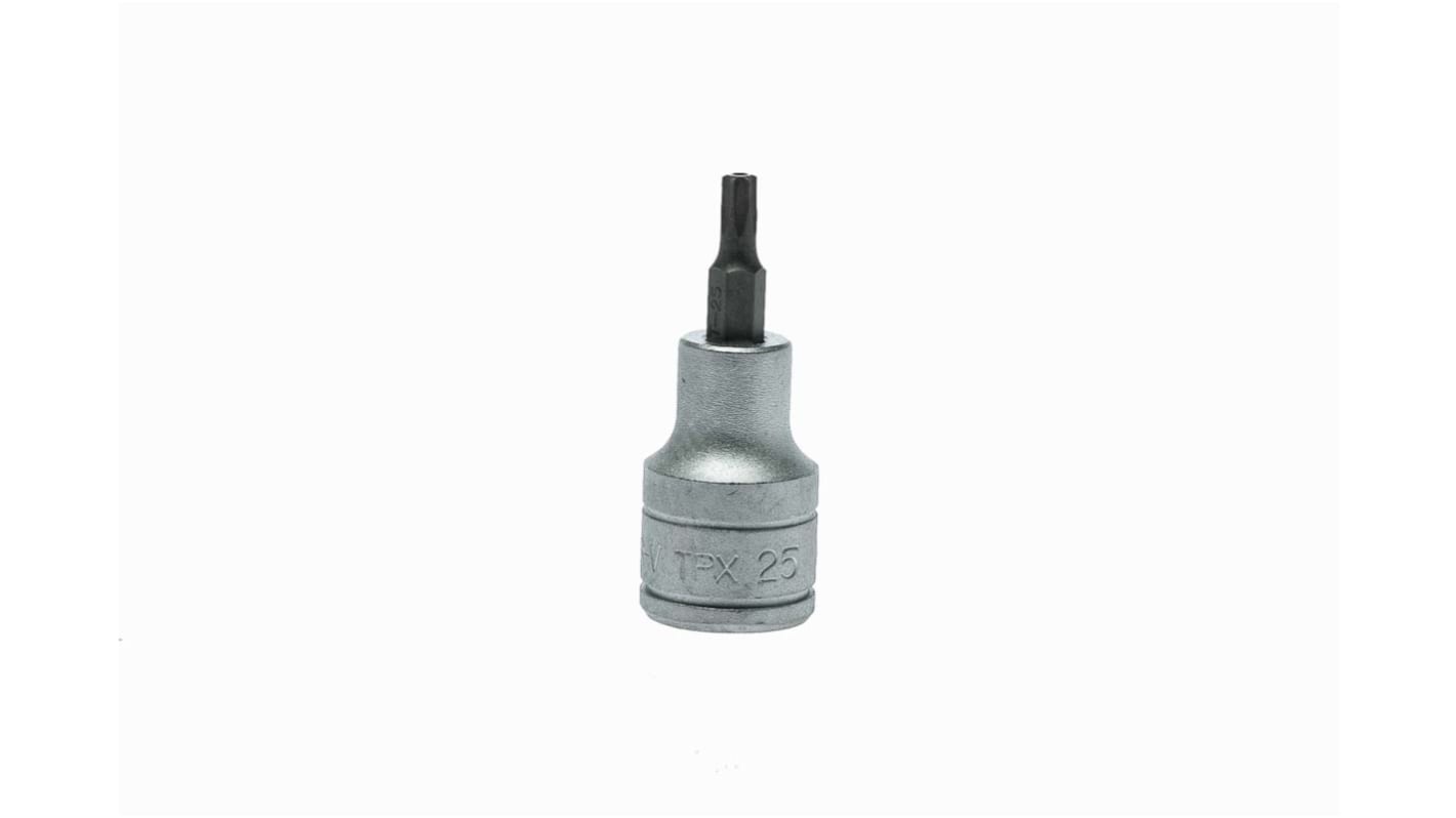 Teng Tools 1/2 in Drive Bit Socket, Tamperproof Torx Bit, T25