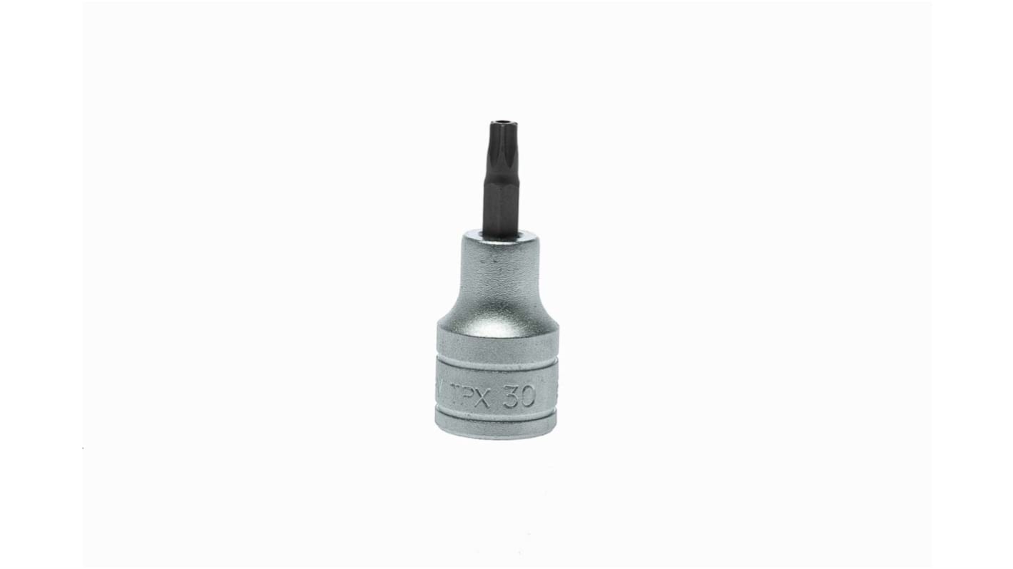 Teng Tools 1/2 in Drive Bit Socket, Tamperproof Torx Bit, T30