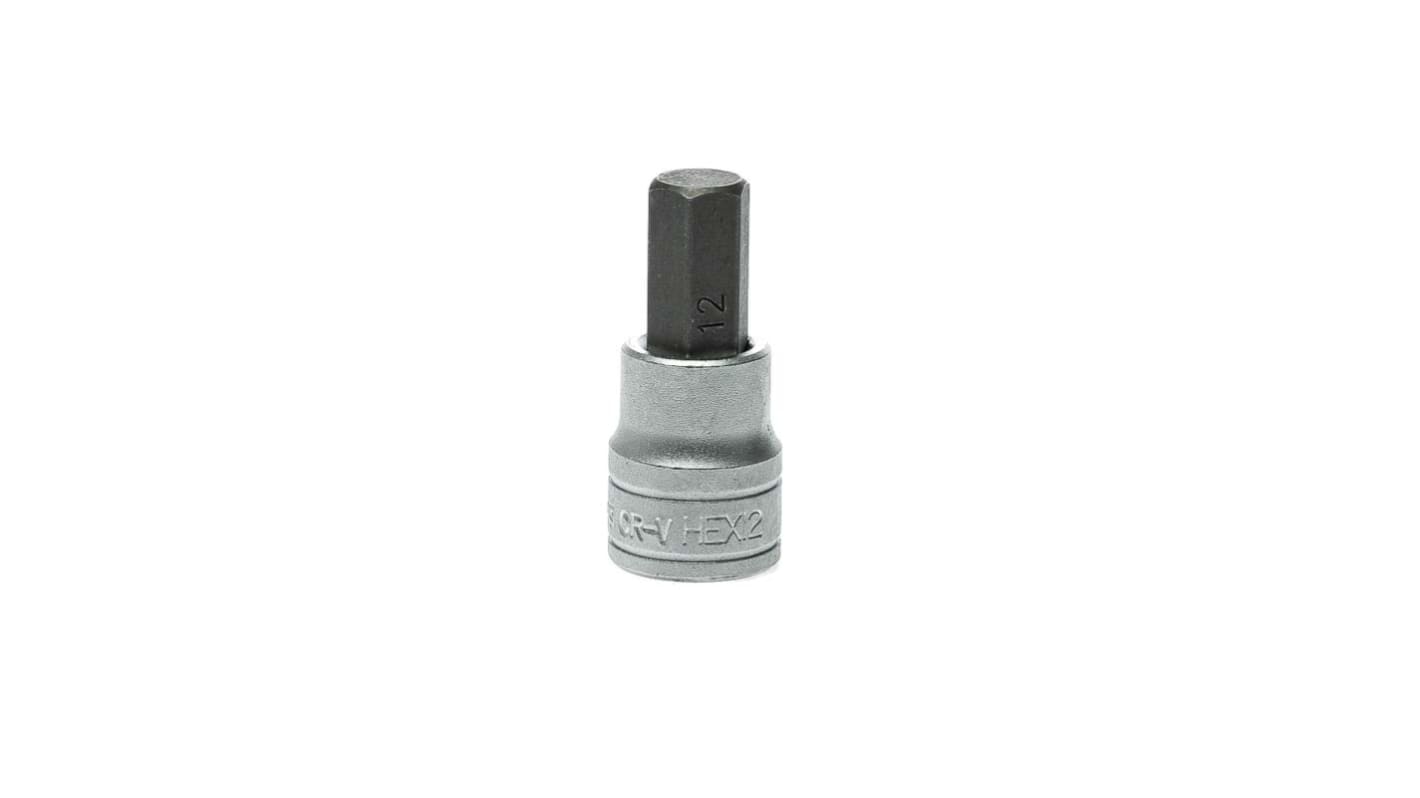 Teng Tools Innensechskant-Bit-Stecknuss – 12 Mm, 3/8" Antrieb, Aus Chrom-Vanadium-Stahl – Perfekt Für Madenschrauben & Sechskantbefestigungen