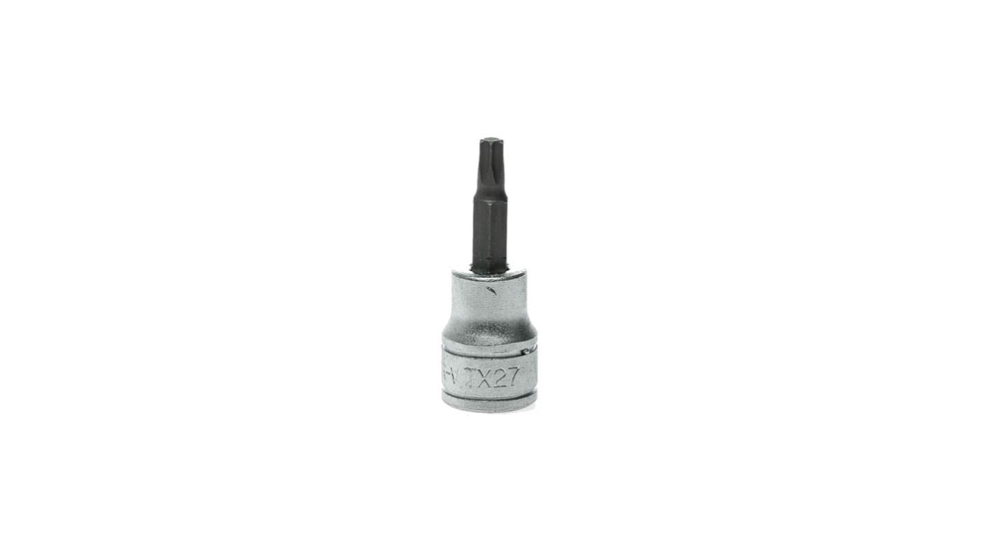 Teng Tools 3/8 in Drive Bit Socket, Torx Bit, T27