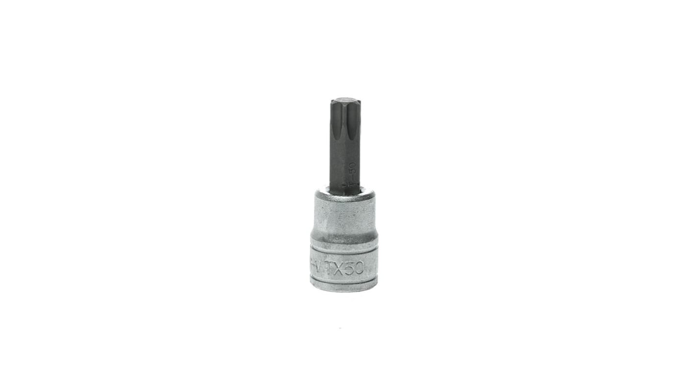 Teng Tools 3/8 in Drive Bit Socket, Torx Bit, T50