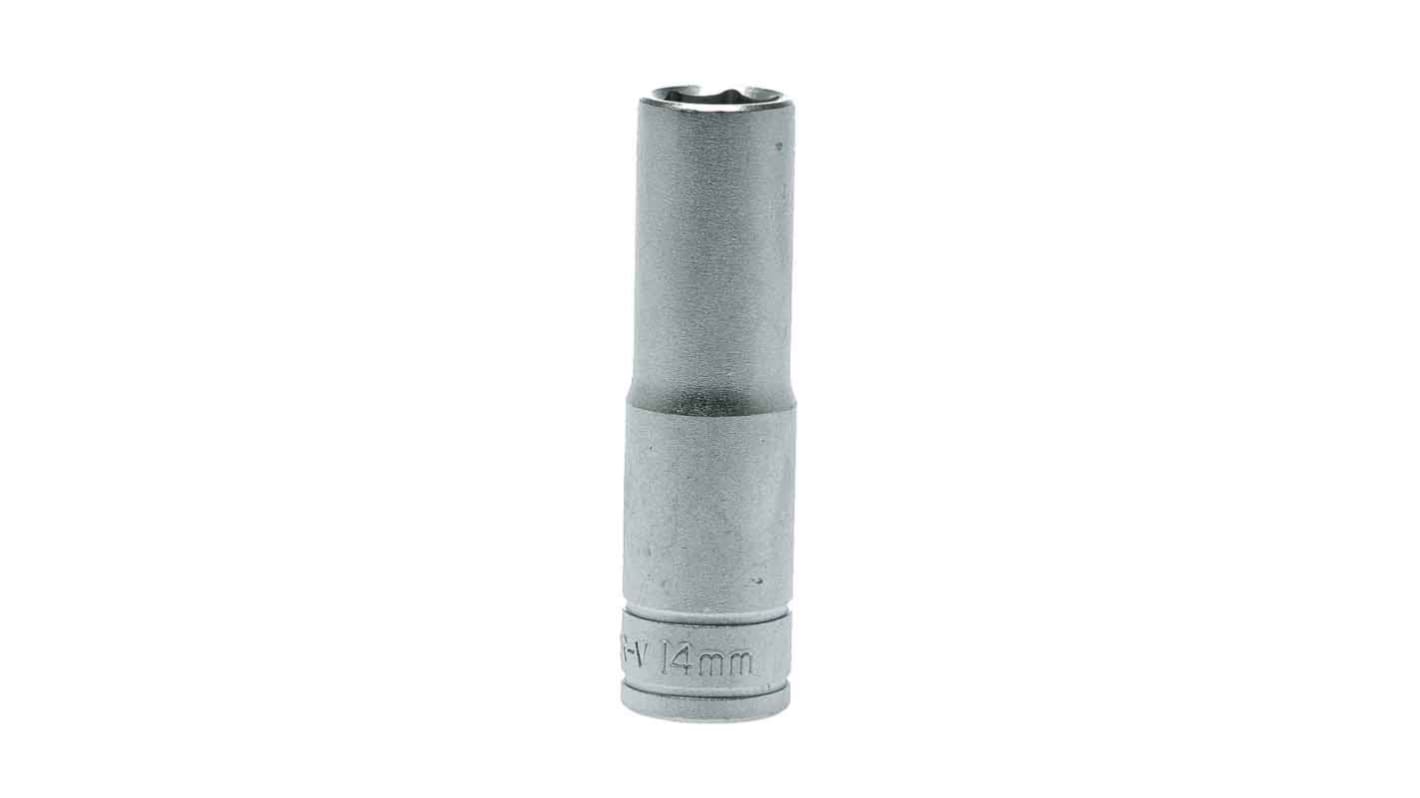 Teng Tools 1/2 in Drive 14mm Deep Socket, 6 point, 79 mm Overall Length