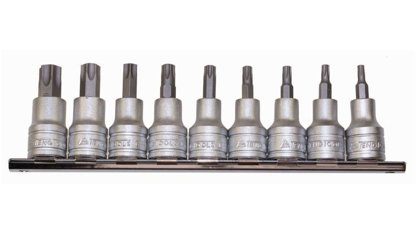Tengtools M1208 Stecknusssatz – 8-teilig, 1/2 Zoll Antrieb, Lange Serie Für Anspruchsvolle Arbeiten