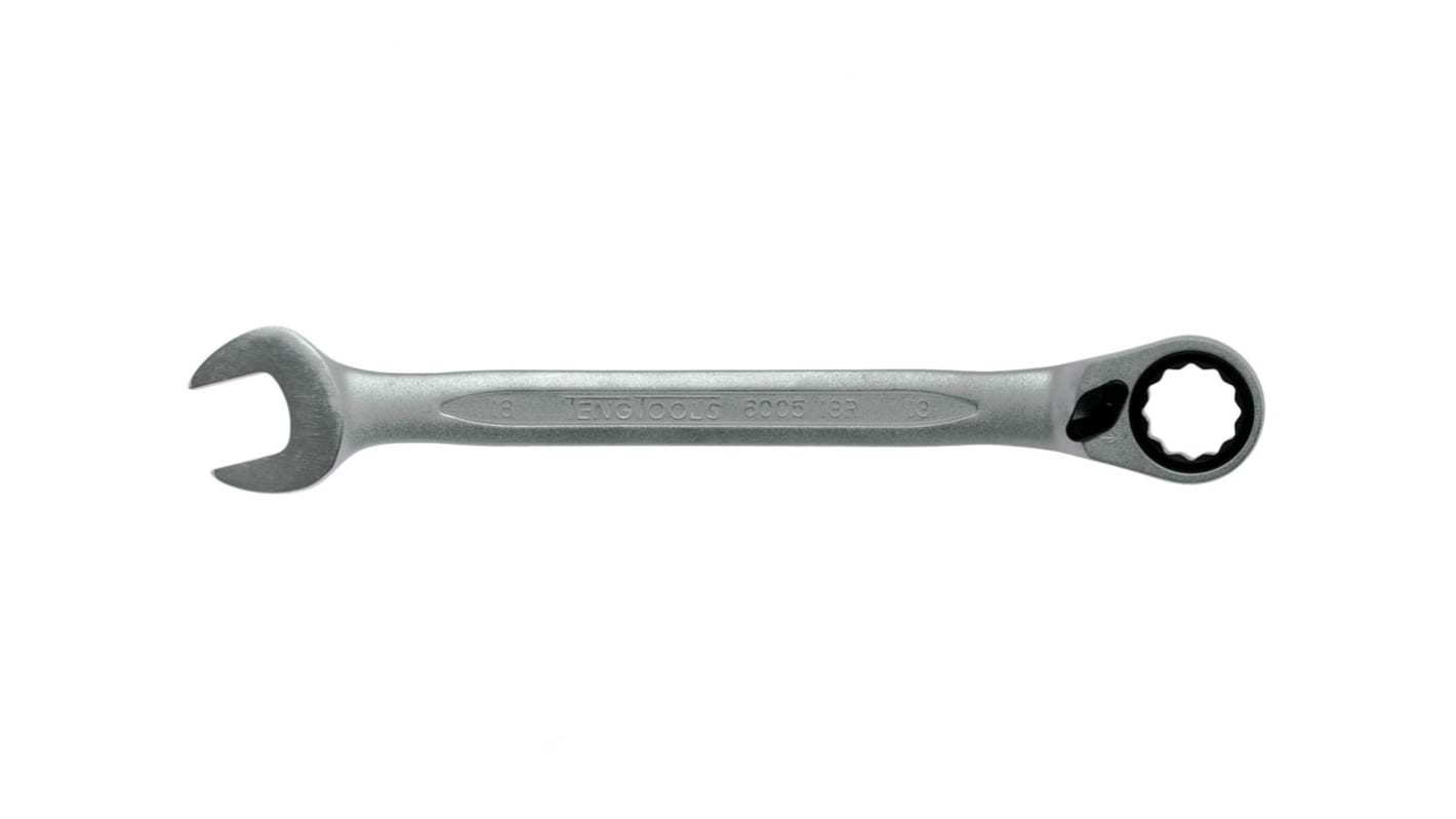 Teng Tools Combination Ratchet Spanner, No, 237 mm Overall