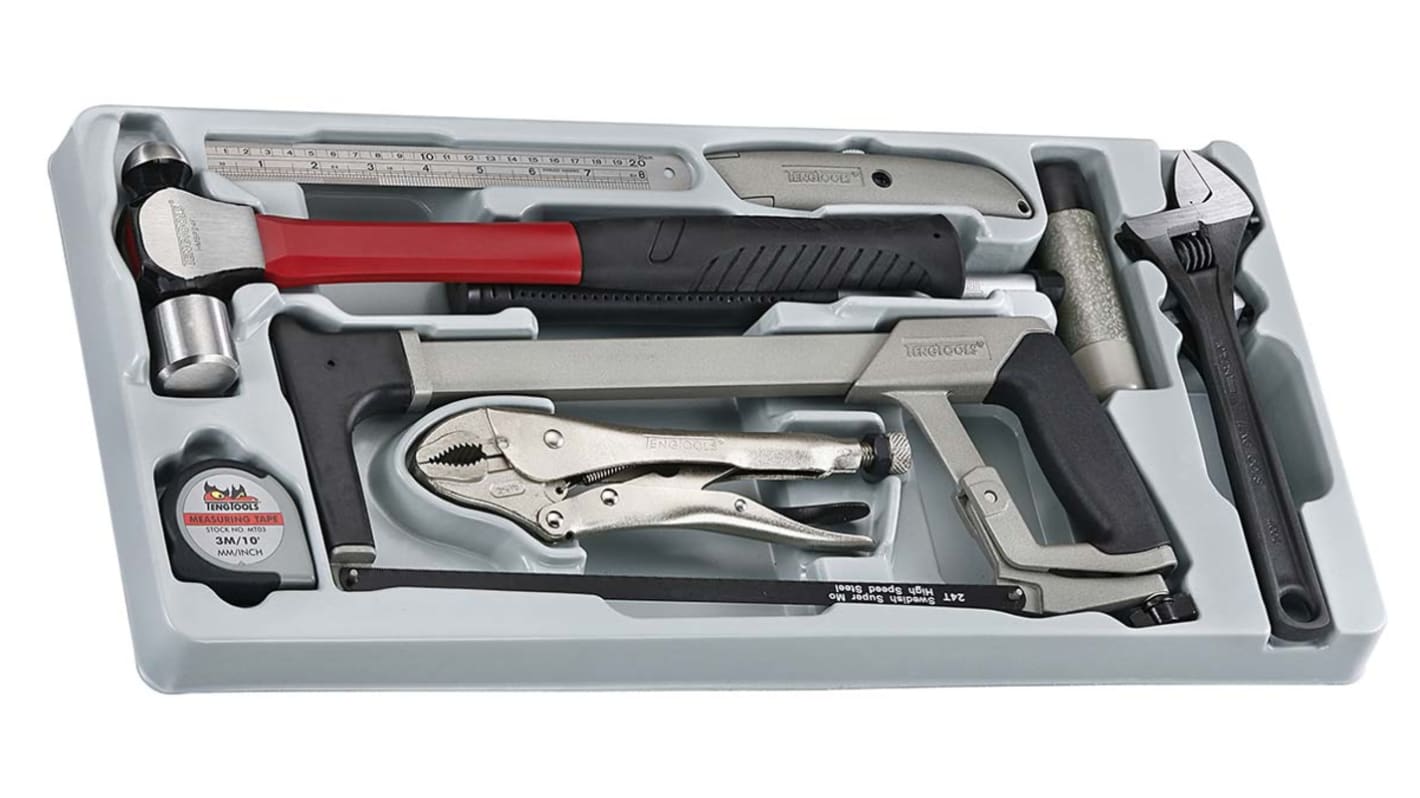 Teng Tools Kfz Werkzeugsatz, Koffer 9-teilig