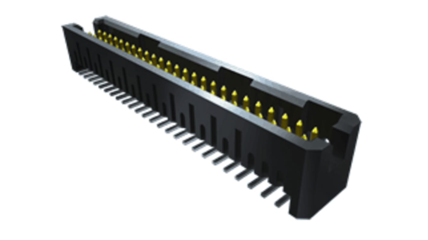 Samtec TFML Series PCB Header, 14 Contact(s), 1.27mm Pitch, Shrouded