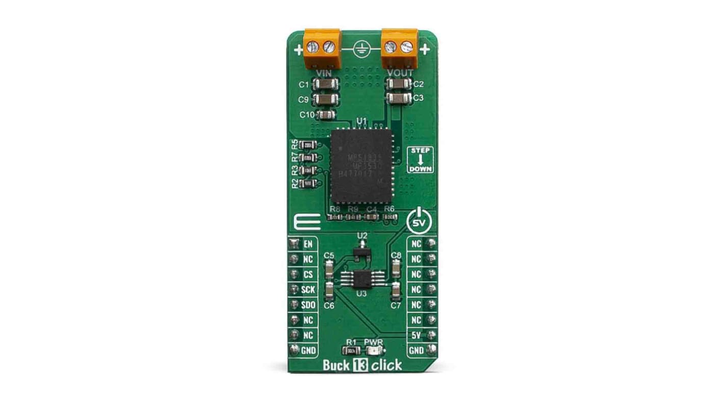 MikroElektronika BUCK 13 CLICK Entwicklungsbausatz Spannungsregler, BUCK 13 CLICK Abwärtswandler