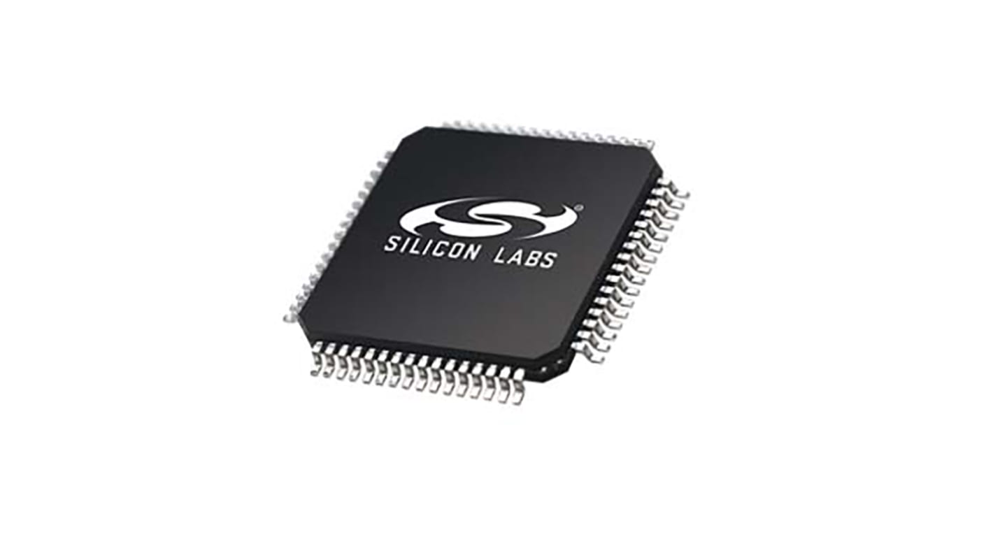 Silicon Labs Mikrovezérlő EFM32, 64-tüskés TQFP, 32bit bites