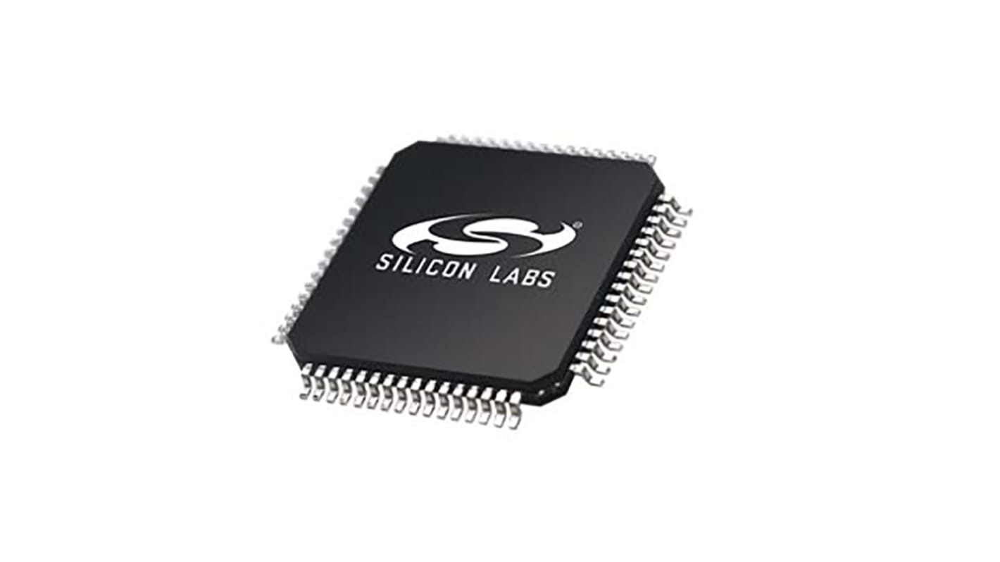 Silicon Labs Mikrovezérlő EFM32, 64-tüskés TQFP, 32bit bites