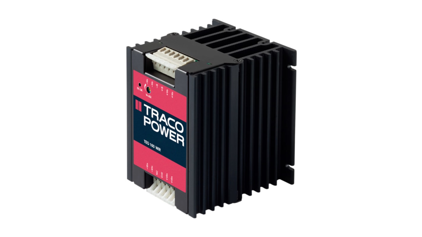 TRACOPOWER TEQ 160 DC-DC Converter, 24V dc/ 6.5A Output, 19 → 75 V dc Input, 160W, Through Hole, +90°C Max Temp