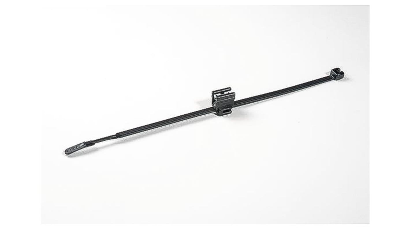 HellermannTyton EdgeClip PA 6.6, UV-beständig Kabelbinder Baugruppe Schwarz 4,7 mm x 210mm, 50 Stück