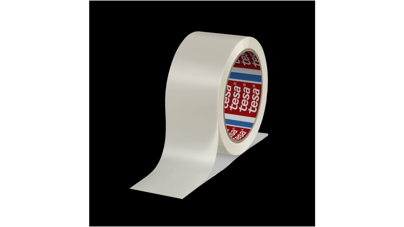 Tesa 4120 Paketband, PVC, Weiß, Stärke 49μm, 50mm x 66m