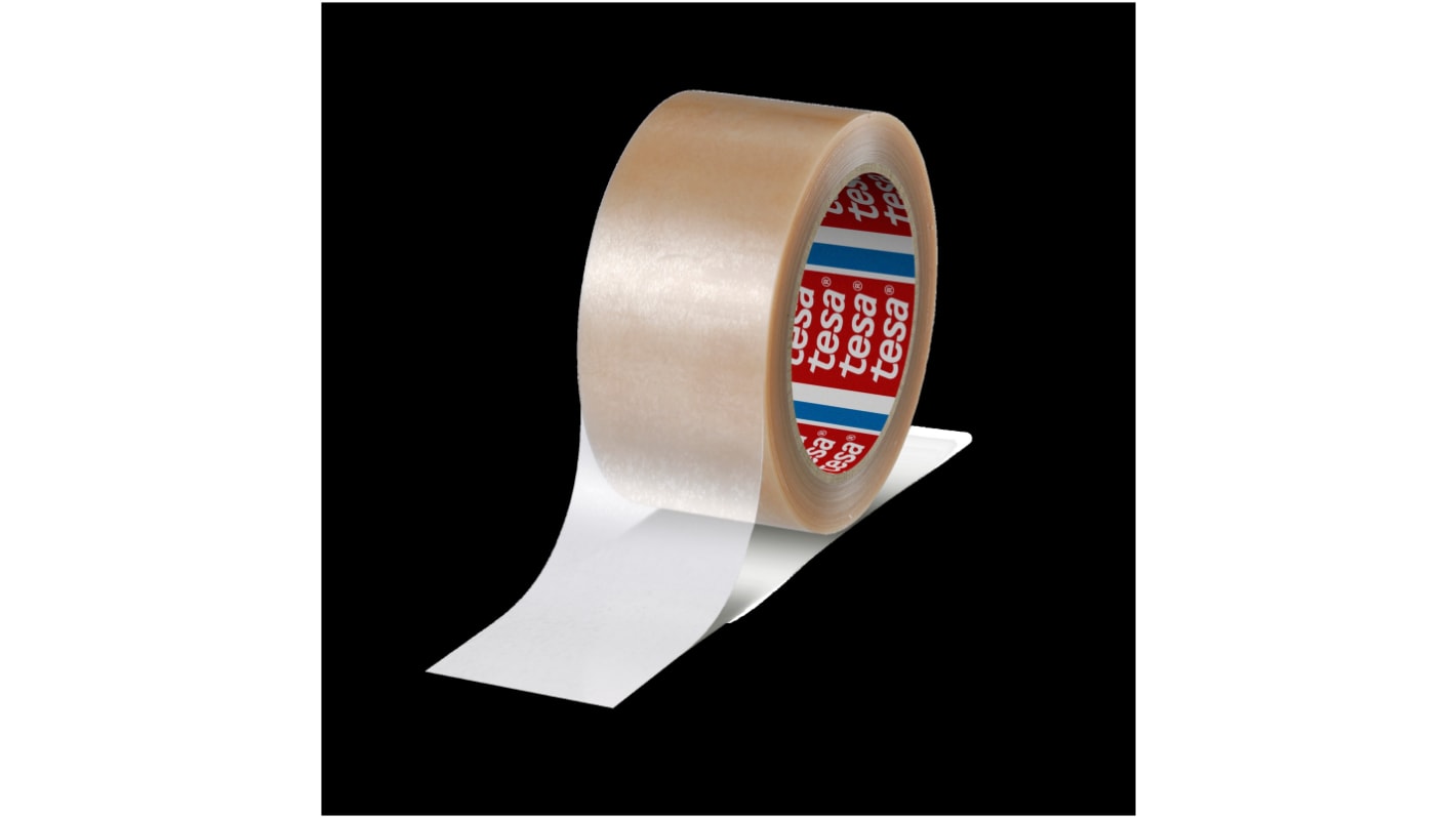 Tesa 4124 Paketband, PVC, transparent, Stärke 65μm, 50mm x 66m