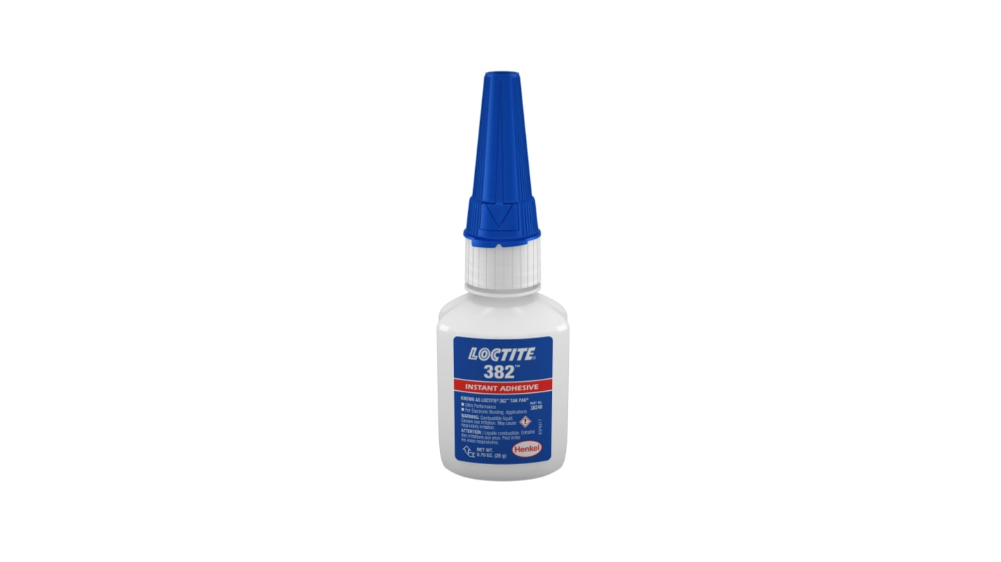 Supercolla Loctite Loctite TAK PAK 382 + 7455, Bottiglia, spray a pompa, col. Trasparente