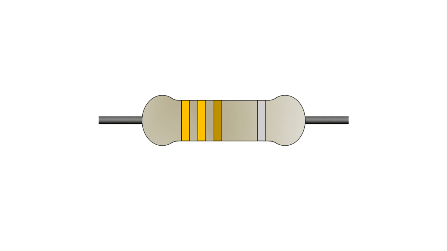 Résistance fixe bobinée à montage traversant 330mΩ ±5%, Bobiné, 5W Radiale