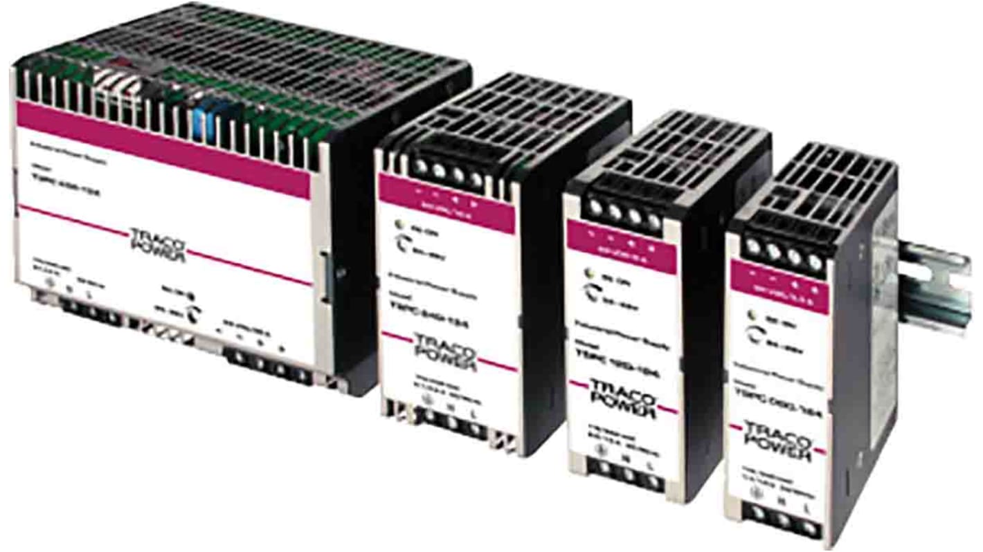 TRACOPOWER TSPC Switched Mode DIN Rail Power Supply, 100 → 240V ac ac Input, 12V dc dc Output, 4A Output, 50W