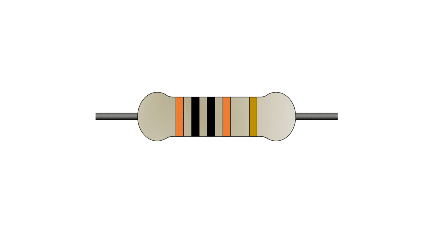 Yageo CFR Festwert Kohleschichtwiderstand, Axial 1kΩ 5% / 0,5W