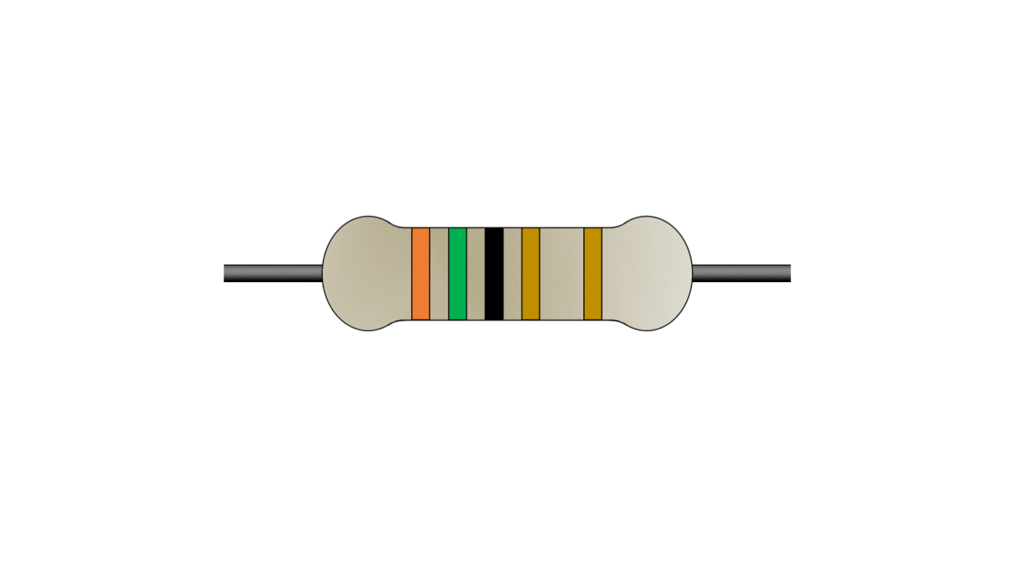 Yageo 15Ω Carbon Film Fixed Resistor 1/4W 5% CFR-25JT-52-15R