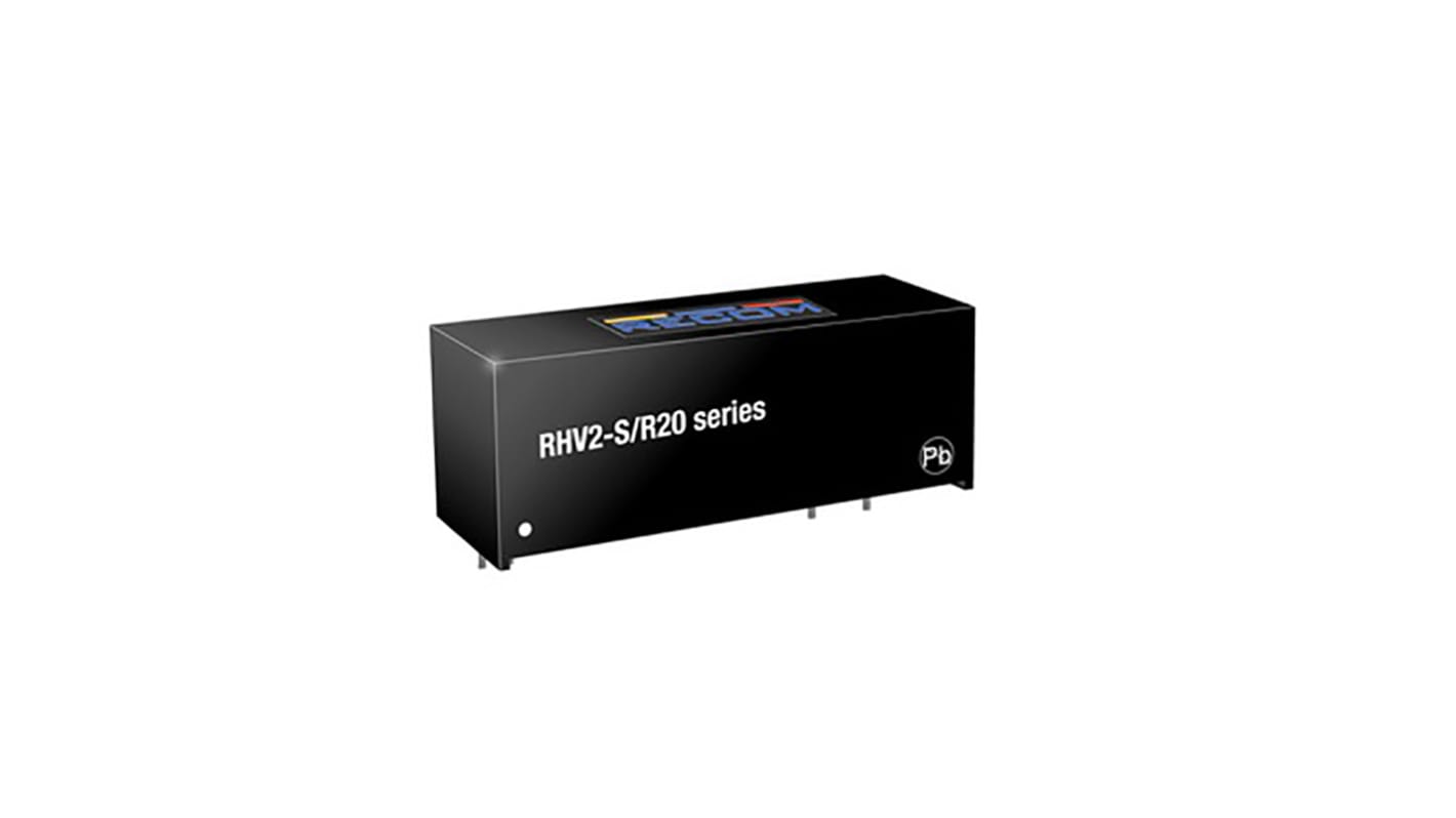 Convertidor dc-dc 2W, Salida 12V dc, 167mA, 0.1