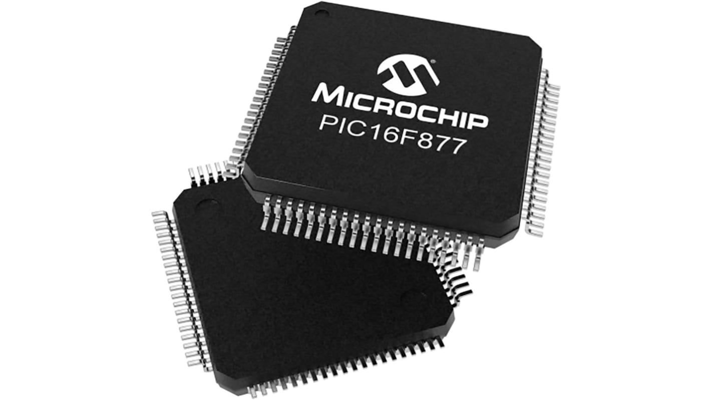 Microcontrollore Microchip, PIC, MQFP, PIC16F, 80 Pin, Montaggio superficiale, 8bit, 20MHz