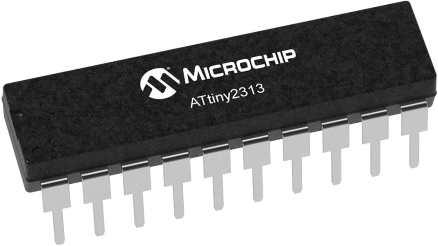 Mikrokontroler Microchip ATtiny2313 SOIC 20-pinowy Montaż powierzchniowy AVR 8 kB 8bit CAN: 20MHz RAM:128 B Ethernet: