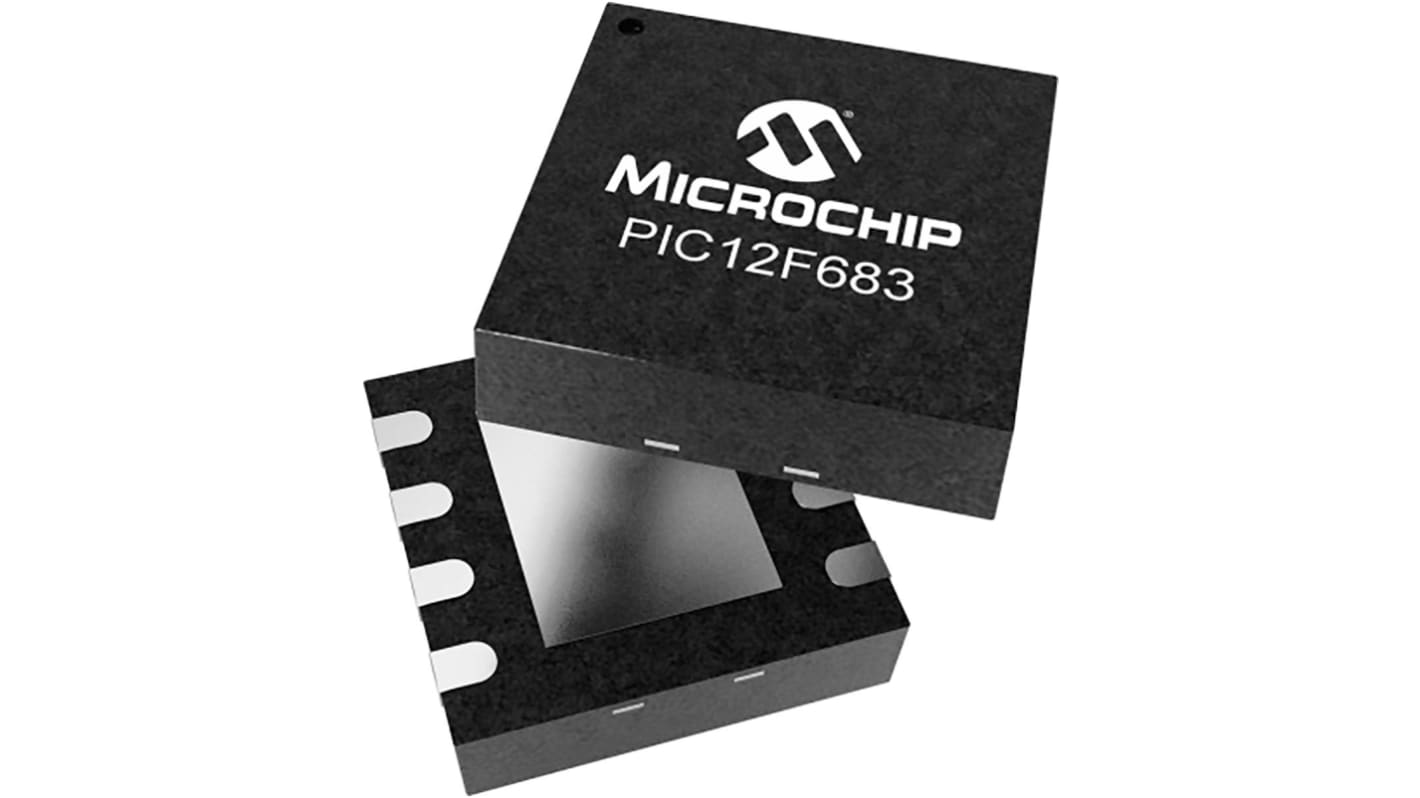 Microchip PIC12F683-E/MD, 8bit PIC Microcontroller, PIC12F, 20MHz, 8 kB Flash, 8-Pin DFN-S