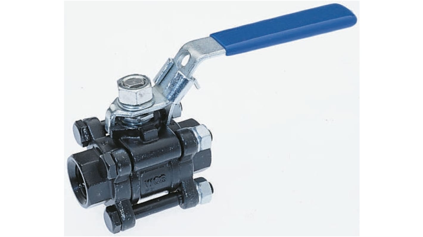 RS PRO Stainless Steel, Manual Ball Valve, BSPP 1/2in