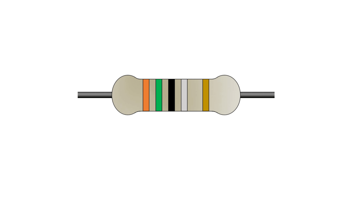 Résistance bobinée Bobiné 1.5Ω 5%, Bobiné, 2W Axial