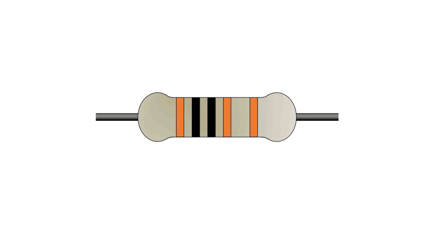 Resistor metal film 1W 5%  1K