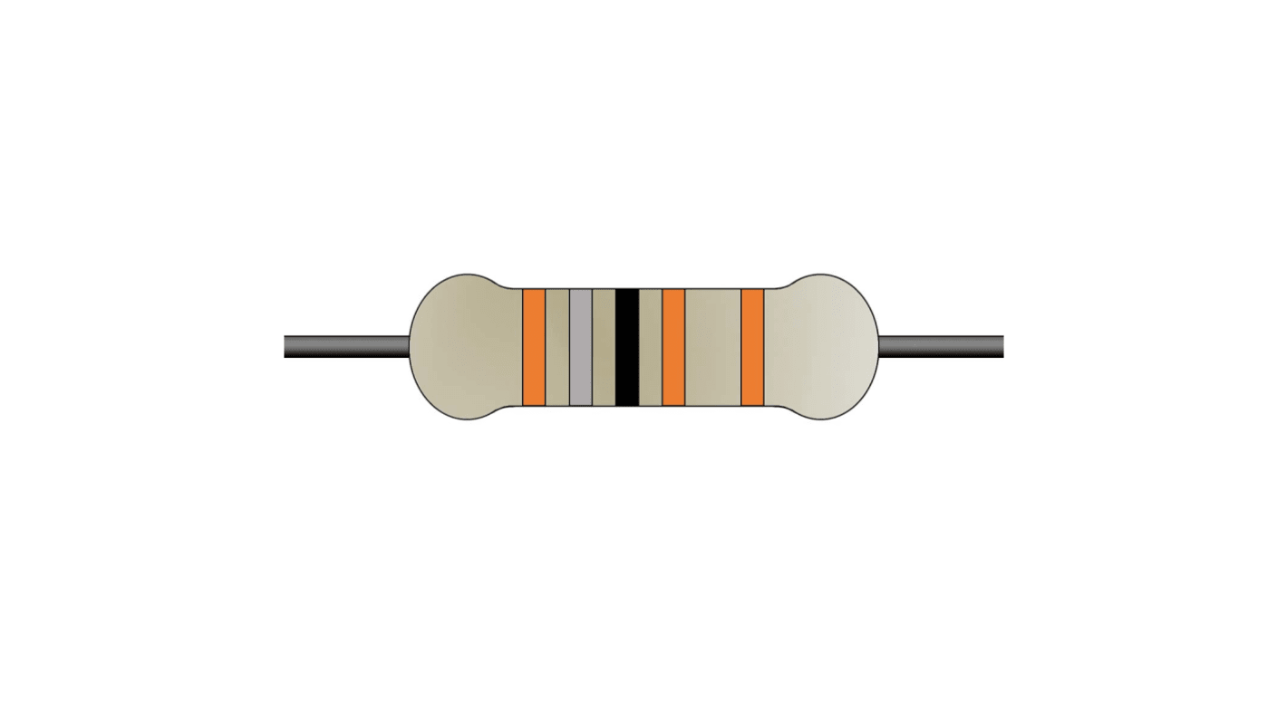 Yageo 1.8kΩ Metal Film Fixed Resistor 0.6W ±1% MF0207FTE52-1K8