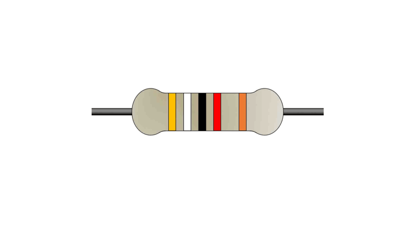 Resistor metal film  1/4W 1% 50ppm 39K