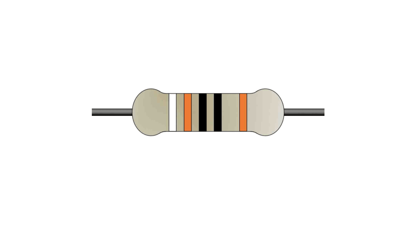 Yageo 910Ω Metal Film Fixed Resistor 0.5W ±1% MFR50SFTE52-910R