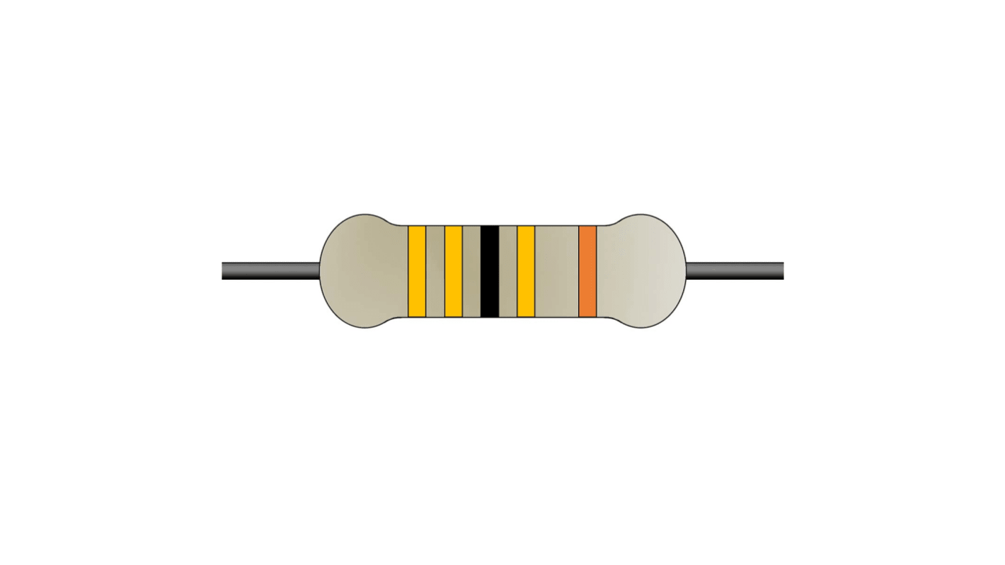 Yageo 330kΩ Metal Film Fixed Resistor 0.6W ±1% MF0207FTE52-330K