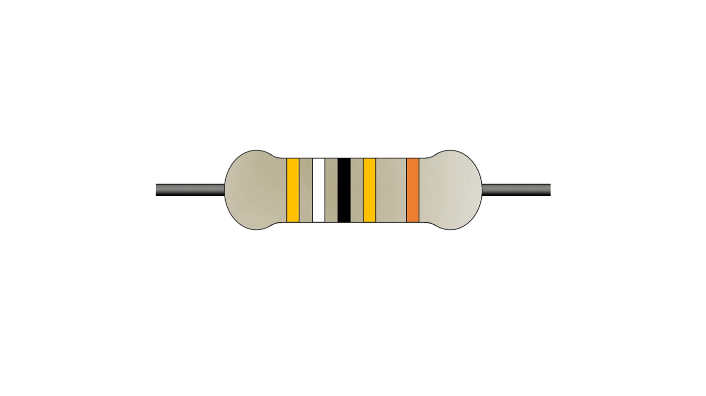 Yageo 390kΩ Metal Film Fixed Resistor 0.6W ±1% MF0207FTE52-390K