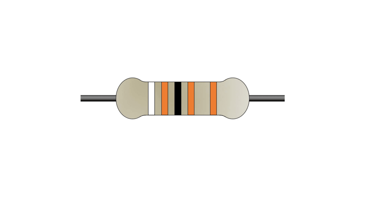 Yageo 9.1kΩ Metal Film Fixed Resistor 0.6W ±1% MF0207FTE52-9K1