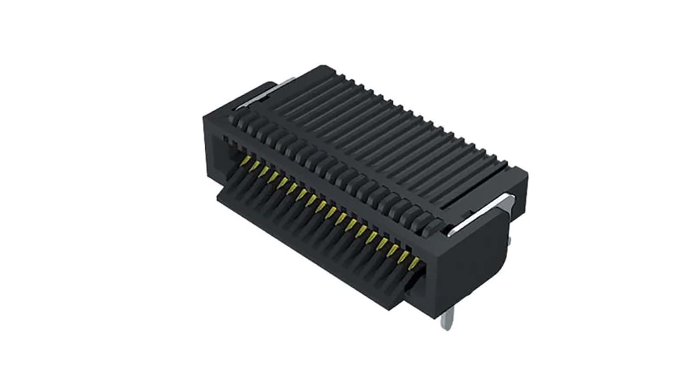 Conector hembra para PCB Samtec serie UEC5 en 2 filas, Montaje en orificio pasante, para soldar