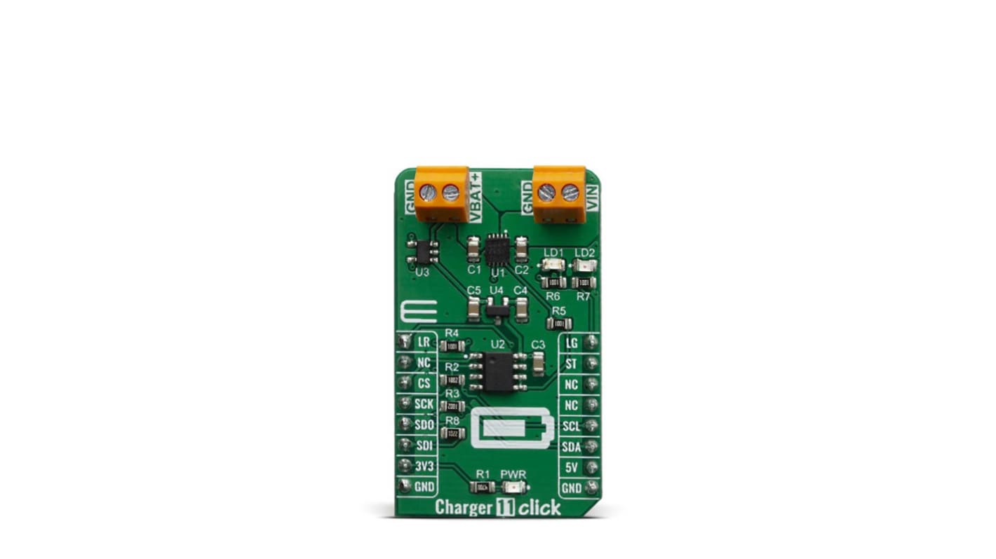 MikroElektronika Mikroe-3750 Sensor-Entwicklungskit, Charger 11 Click Akkuladegerät