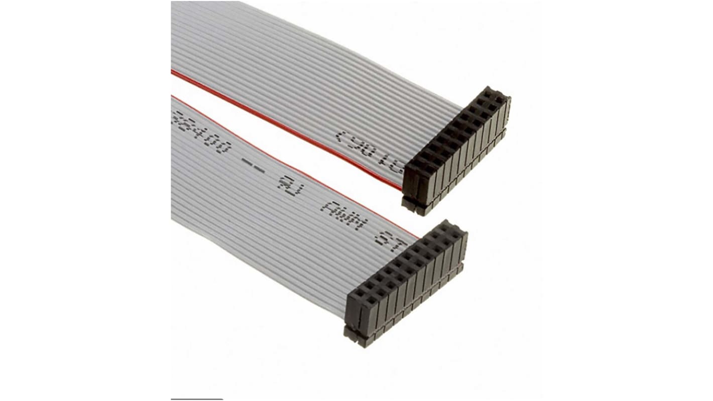 Samtec IDSD Series Flat Ribbon Cable, 2.54mm Pitch, 304.8mm Length, IDC to IDC