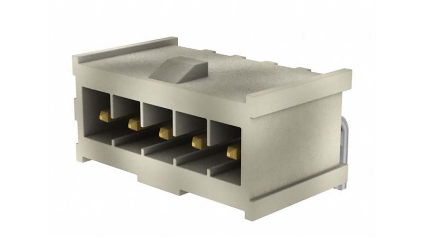 Samtec IPL1 Series Straight Through Hole PCB Header, 5 Contact(s), 2.54mm Pitch, 1 Row(s), Shrouded