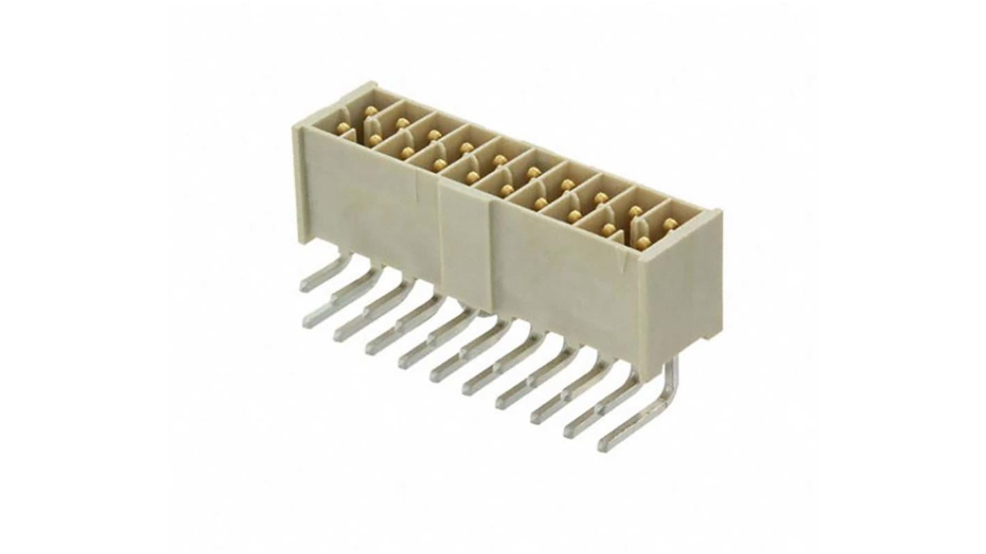Samtec IPL1 Series Straight Surface Mount PCB Header, 24 Contact(s), 2.54mm Pitch, 2 Row(s), Shrouded