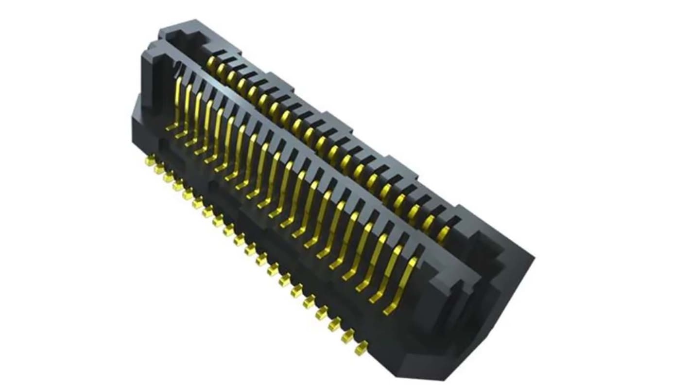 Samtec LSS Series Straight Surface Mount PCB Header, 80 Contact(s), 0.635mm Pitch, 2 Row(s), Shrouded